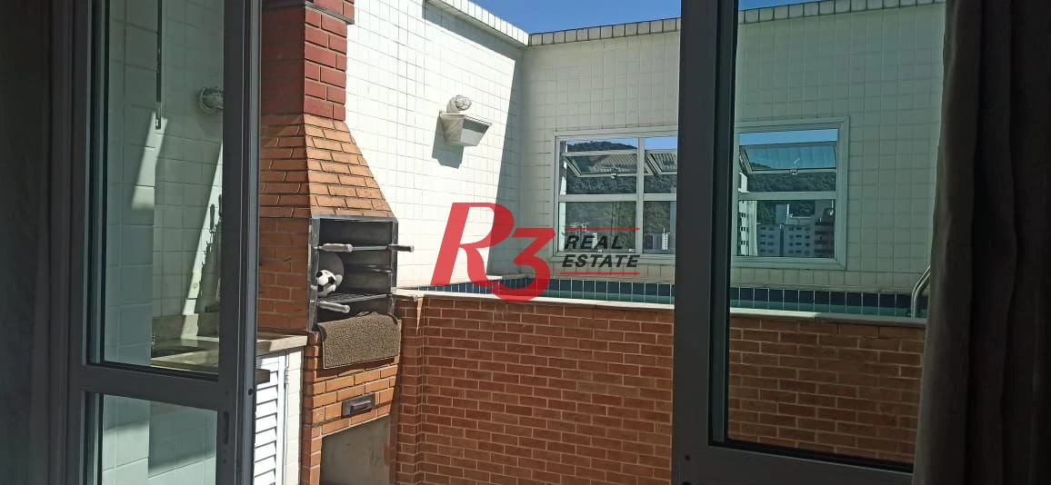 Apartamento Duplex com 3 dormitórios à venda, 208 m² por R$ 1.290.000,00 - Marapé - Santos/SP