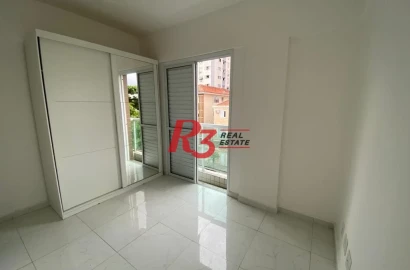 Apartamento com 2 dormitórios à venda, 60 m² por R$ 430.000,00 - Aparecida - Santos/SP