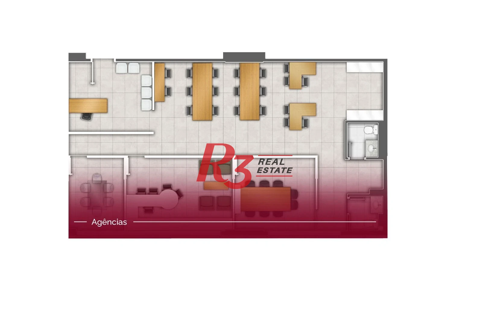 Laje para alugar, 682 m² - Vila Matias - Santos/SP