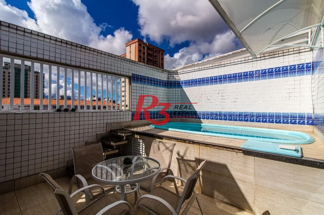 TRIPLEX com 5 dormitórios à venda, 267 m² por R$ 1.900.000 - Embaré - Santos/SP