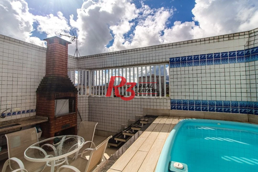 TRIPLEX com 5 dormitórios à venda, 267 m² por R$ 1.900.000 - Embaré - Santos/SP