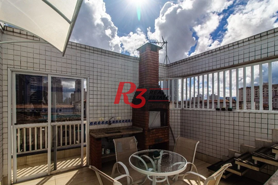 TRIPLEX com 5 dormitórios à venda, 267 m² por R$ 1.900.000 - Embaré - Santos/SP