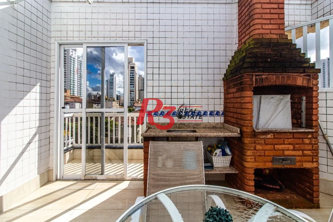 TRIPLEX com 5 dormitórios à venda, 267 m² por R$ 1.900.000 - Embaré - Santos/SP