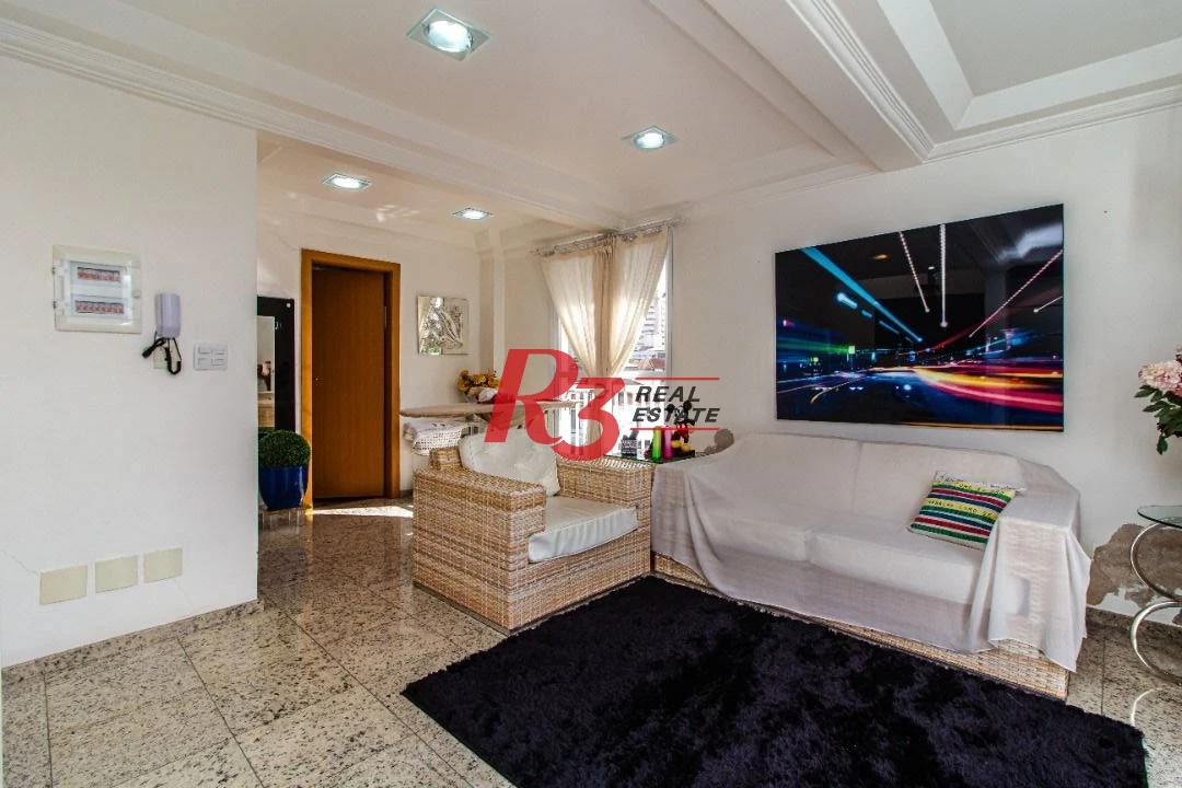 TRIPLEX com 5 dormitórios à venda, 267 m² por R$ 1.900.000 - Embaré - Santos/SP
