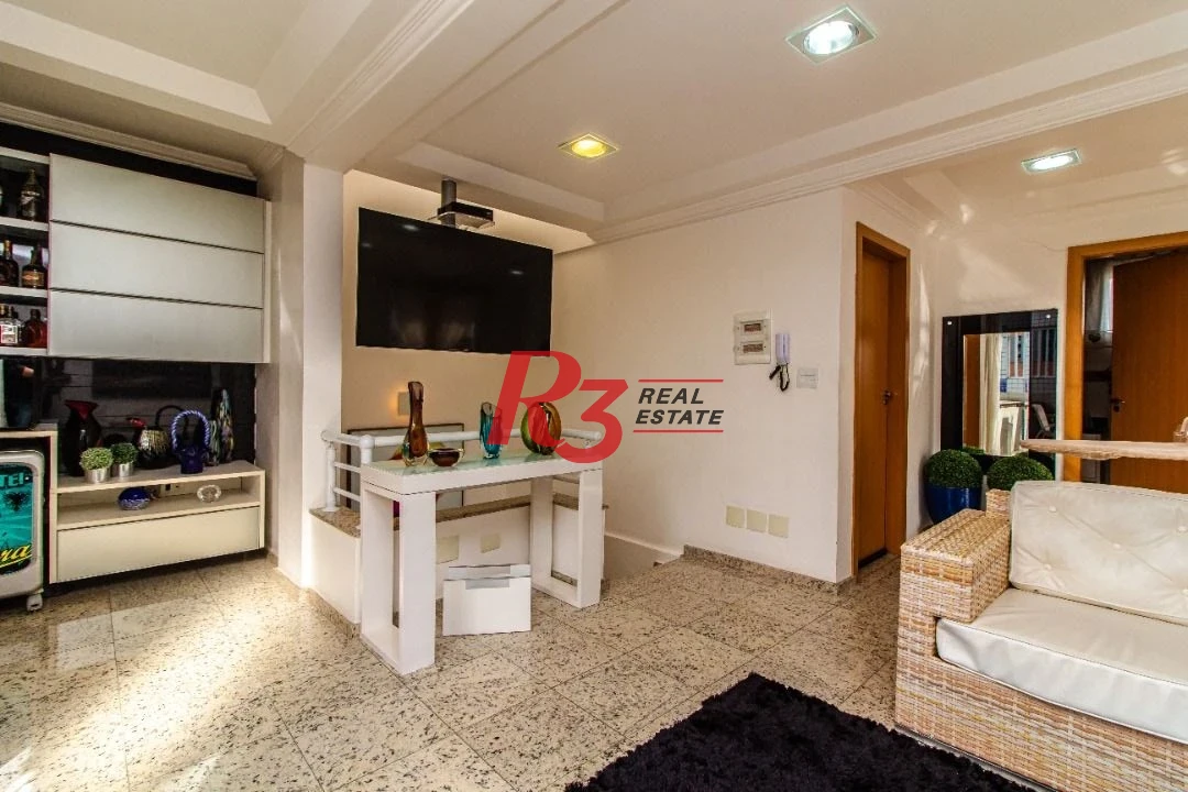 TRIPLEX com 5 dormitórios à venda, 267 m² por R$ 1.900.000 - Embaré - Santos/SP