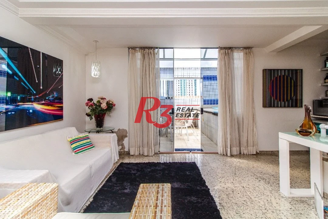 TRIPLEX com 5 dormitórios à venda, 267 m² por R$ 1.900.000 - Embaré - Santos/SP