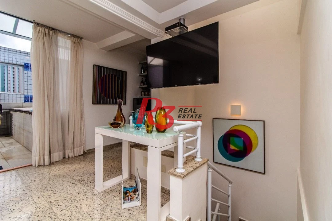 TRIPLEX com 5 dormitórios à venda, 267 m² por R$ 1.900.000 - Embaré - Santos/SP