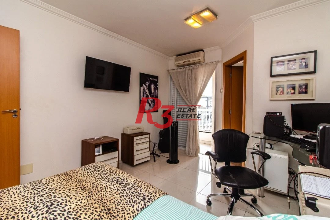 TRIPLEX com 5 dormitórios à venda, 267 m² por R$ 1.900.000 - Embaré - Santos/SP