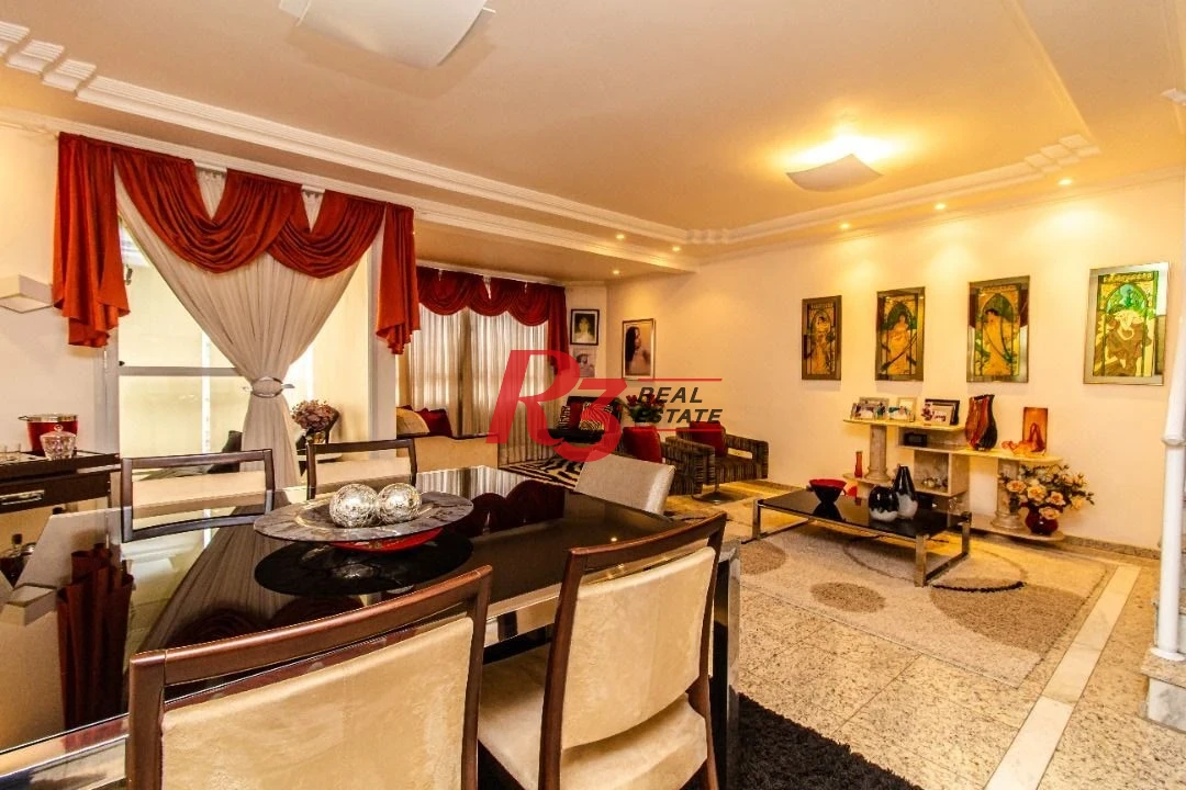 TRIPLEX com 5 dormitórios à venda, 267 m² por R$ 1.900.000 - Embaré - Santos/SP