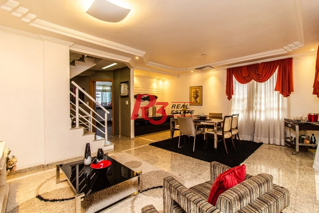 TRIPLEX com 5 dormitórios à venda, 267 m² por R$ 1.900.000 - Embaré - Santos/SP