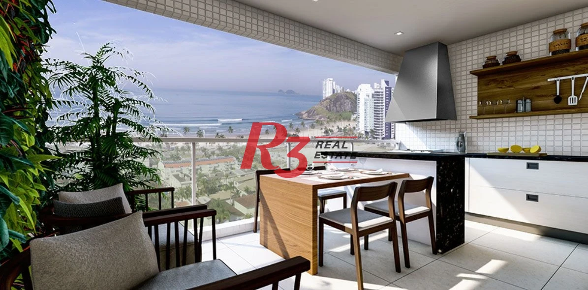 Apartamento com 1 dormitório à venda, 56 m² - Vila Júlia - Guarujá/SP