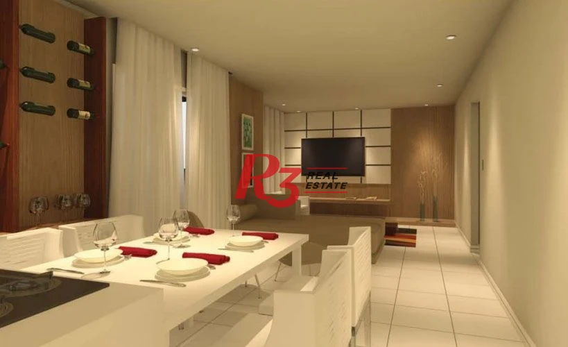 Apartamento com 3 dormitórios à venda, 93 m² por R$ 1.344.000,00 - Asturias - Guarujá/SP