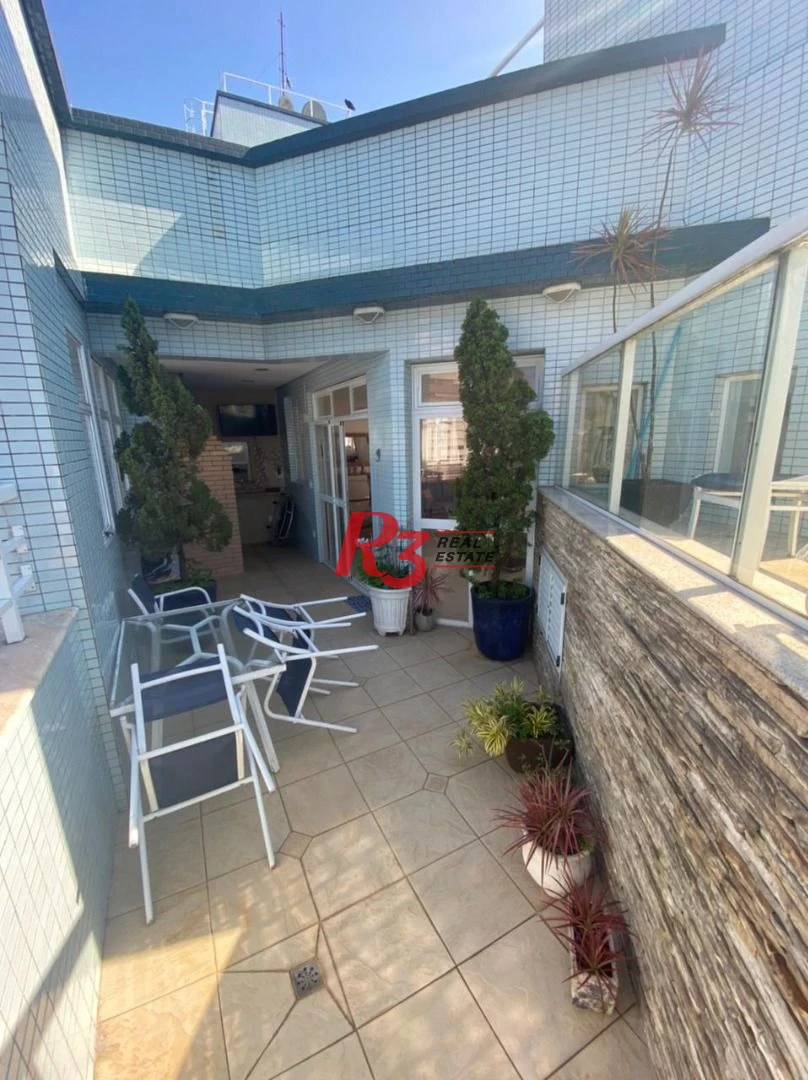 Cobertura à venda, 314 m² por R$ 2.750.000,00 - Gonzaga - Santos/SP