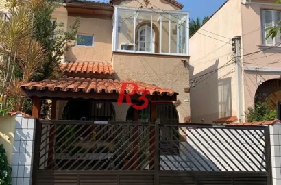 Sobrado com 3 dormitórios à venda no Boqueirão - Santos/SP