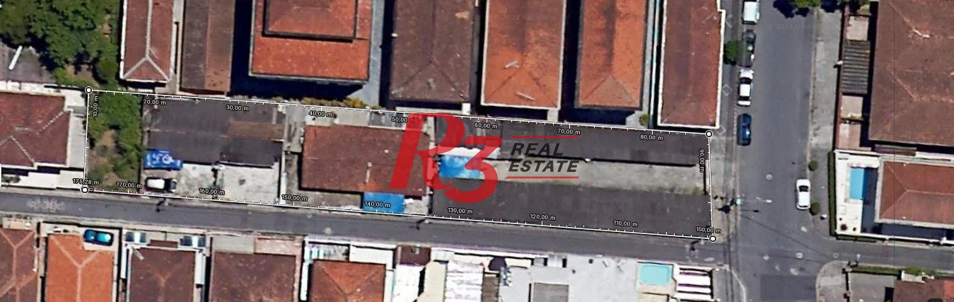 Terreno à venda, 936 m² por R$ 4.260.000,00 - Boqueirão - Santos/SP