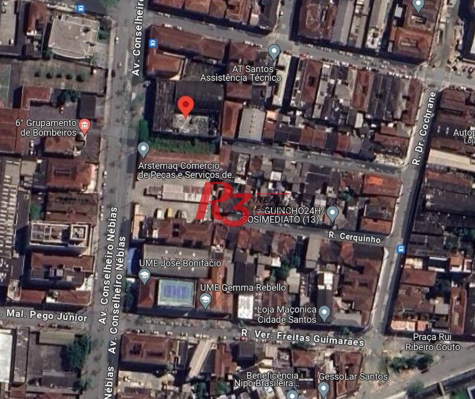 Terreno, 1500 m² - venda por R$ 13.200.000,00 ou aluguel por R$ 50.000,00/mês - Vila Matias - Santos/SP