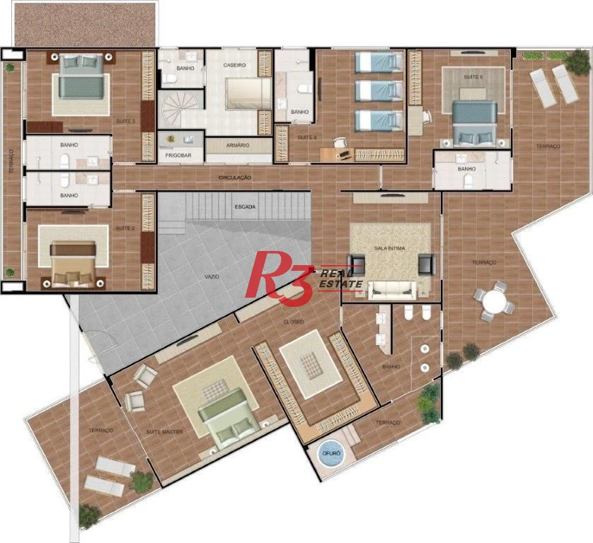 Casa com 6 dormitórios à venda, 1000 m² por R$ 13.900.000,00 - Acapulco - Guarujá/SP