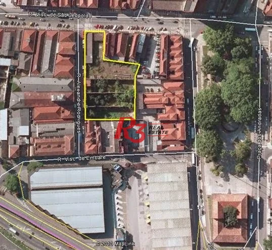 Terreno, 3541 m² - venda por R$ 11.400.000,00 ou aluguel por R$ 57.255,00/mês - Centro - Santos/SP