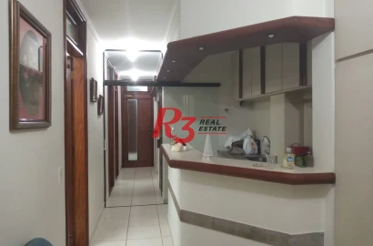 Sala, 122 m² - venda por R$ 650.000,00 ou aluguel por R$ 6.500,00/mês - Encruzilhada - Santos/SP