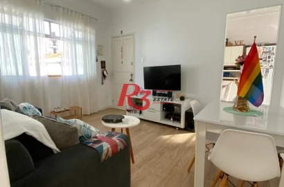 Apartamento com 2 dormitórios à venda, 58 m² - Boqueirão - Santos/SP