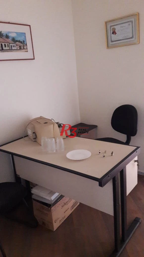 Sala mobiliada à venda, 27 m² - Embaré - Santos/SP
