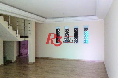 Sobrado, 410 m² - venda por R$ 2.500.000,00 ou aluguel por R$ 15.100,00/mês - Campo Grande - Santos/SP