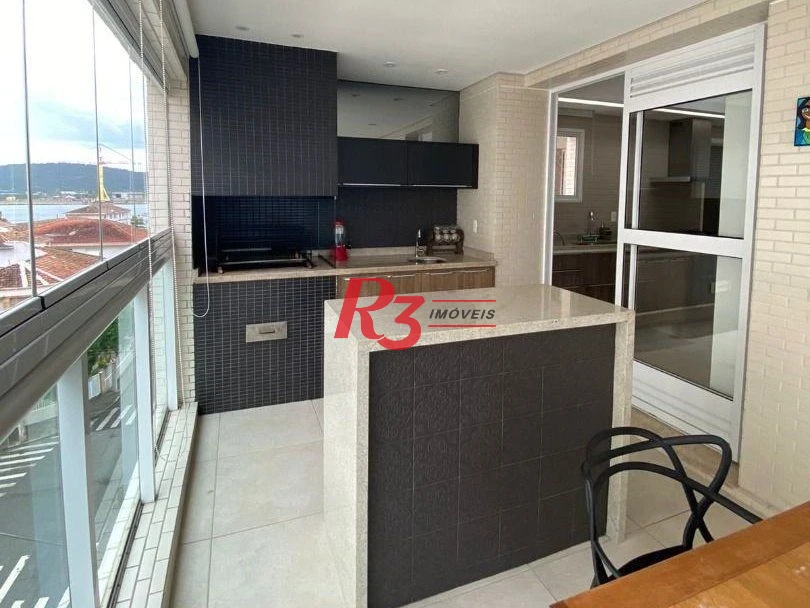 Apartamento com 4 dormitórios à venda, 186 m² por R$ 2.200.000,00 - Ponta da Praia - Santos/SP