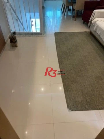 Casa sobreposta com 3 dormitórios à venda, 110 m² - Marapé - Santos/SP