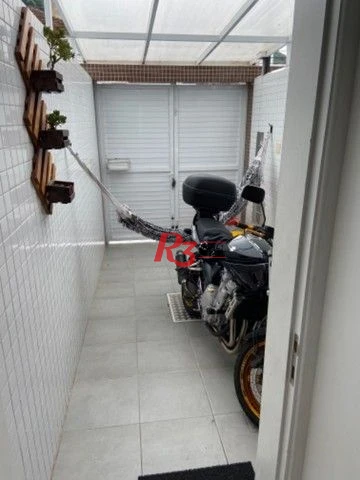 Casa sobreposta com 3 dormitórios à venda, 110 m² - Marapé - Santos/SP