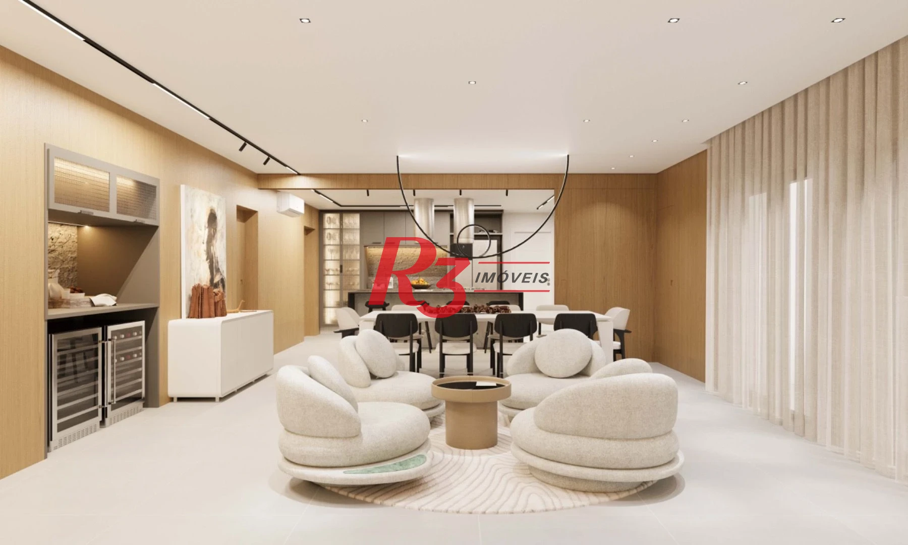 Apartamento com 4 dormitórios à venda, 291 m² por R$ 3.490.000,00 - Boqueirão - Santos/SP
