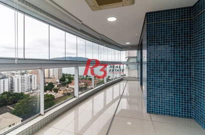 Apartamento com 4 dormitórios, 255 m² - venda por R$ 4.670.000,00 ou aluguel por R$ 33.130,83/mês - Aparecida - Santos/SP