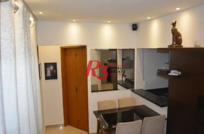 Sobrado com 3 dormitórios à venda, 180 m² - Castelo - Santos/SP
