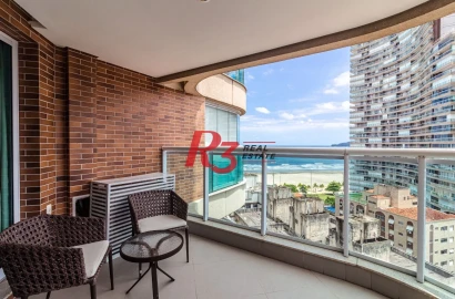 Apartamento para alugar, 45 m² por R$ 5.900,00/mês - Pompéia - Santos/SP