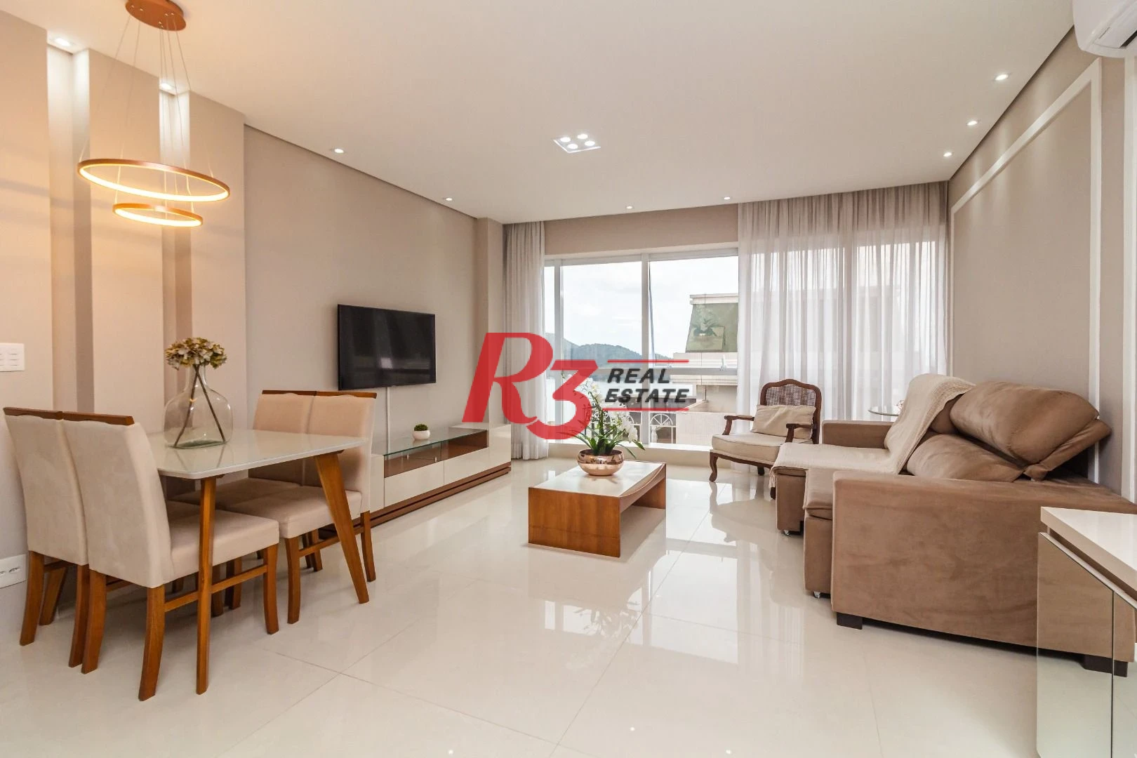 Apartamento com 2 dormitórios para alugar, 96 m² por R$ 10.500,00/mês - Aparecida - Santos/SP