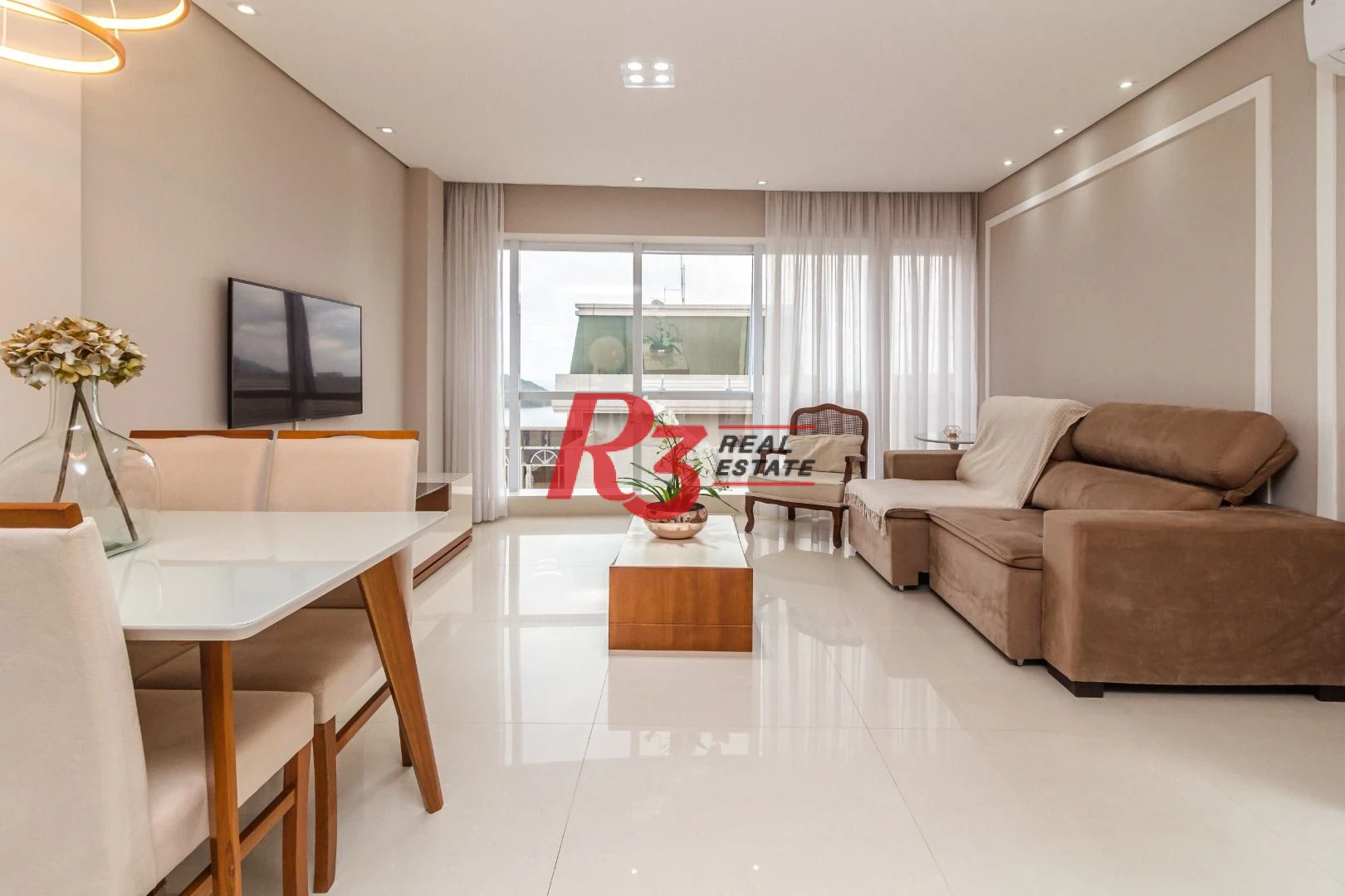 Apartamento com 2 dormitórios para alugar, 96 m² por R$ 10.500,00/mês - Aparecida - Santos/SP
