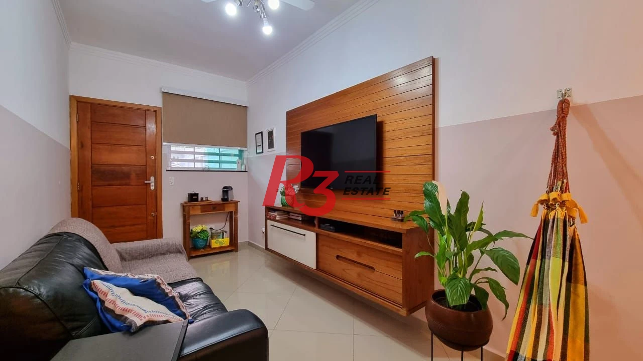 Casa com 2 dormitórios à venda, 110 m² - Boqueirão - Santos/SP