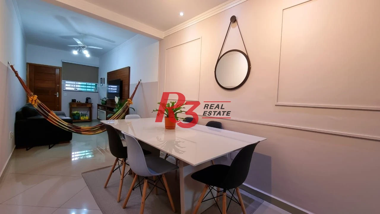 Casa com 2 dormitórios à venda, 110 m² - Boqueirão - Santos/SP