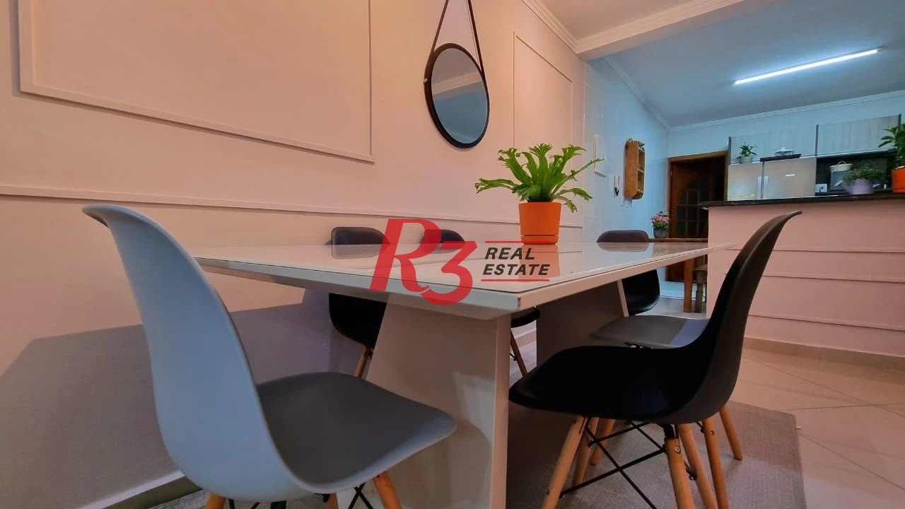 Casa com 2 dormitórios à venda, 110 m² - Boqueirão - Santos/SP