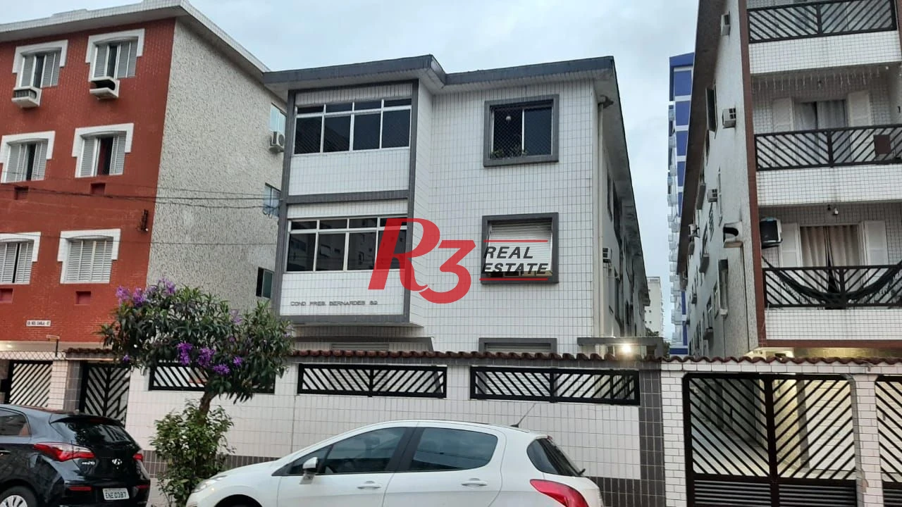 Apartamento com 1 dormitório à venda, 63 m² - Campo Grande - Santos/SP