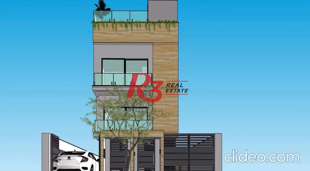 Casa com 3 suítes à venda, 170 m² por R$ 1.360.000 - José Menino - Santos/SP