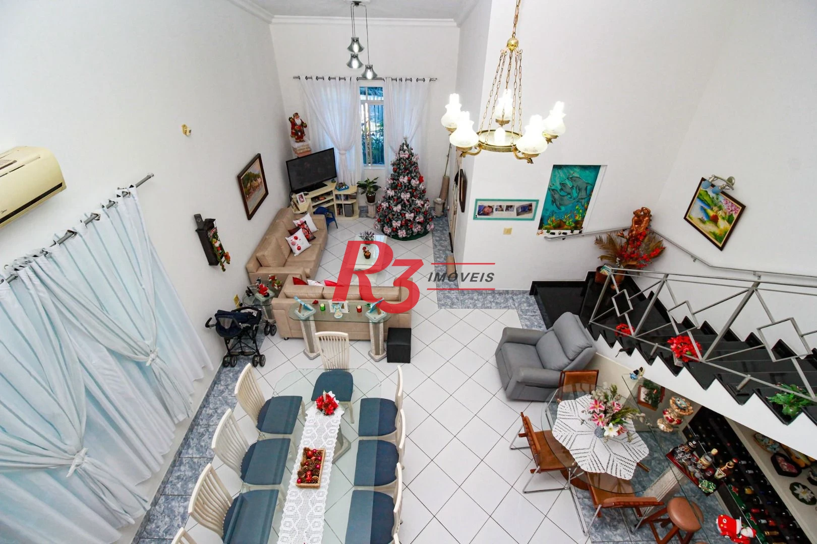 Casa com 4 dormitórios à venda, 575 m² - Encruzilhada - Santos/SP