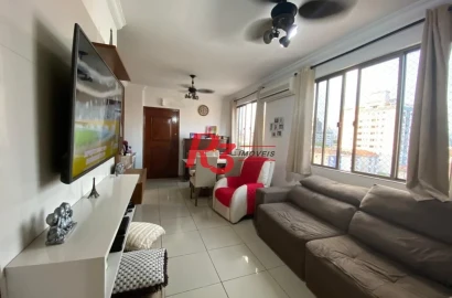 Apartamento com 3 dormitórios à venda, 80 m² por R$ 580.000,00 - Aparecida - Santos/SP