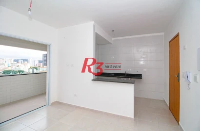 Apartamento com 2 dormitórios à venda, 59 m² por R$ 520.000,00 - Macuco - Santos/SP
