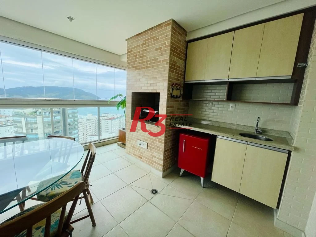 Apartamento com 4 dormitórios para alugar, 204 m² por R$ 24.000,00/mês - Embaré - Santos/SP