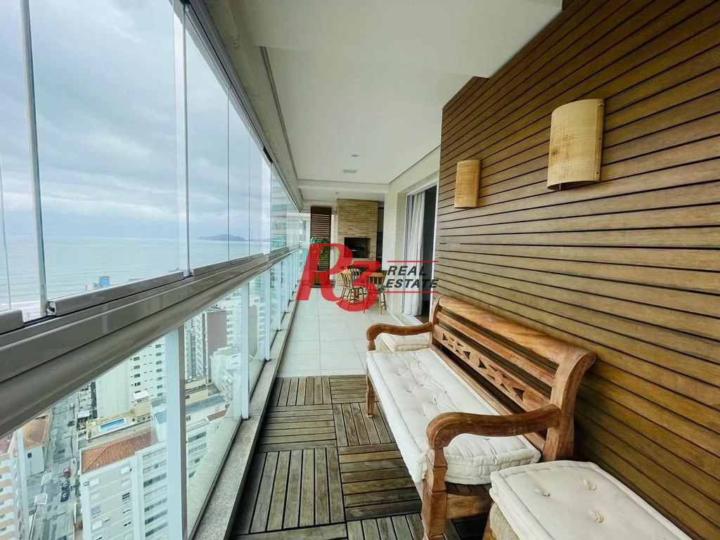 Apartamento com 4 dormitórios para alugar, 204 m² por R$ 24.000,00/mês - Embaré - Santos/SP