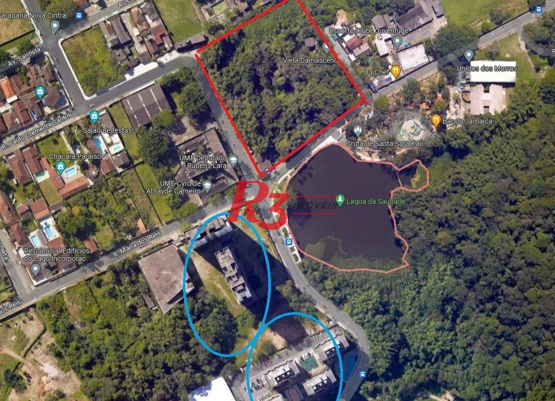 Terreno à venda, 12218 m² por R$ 12.000.000,00 - Morro de Nova Cintra - Santos/SP