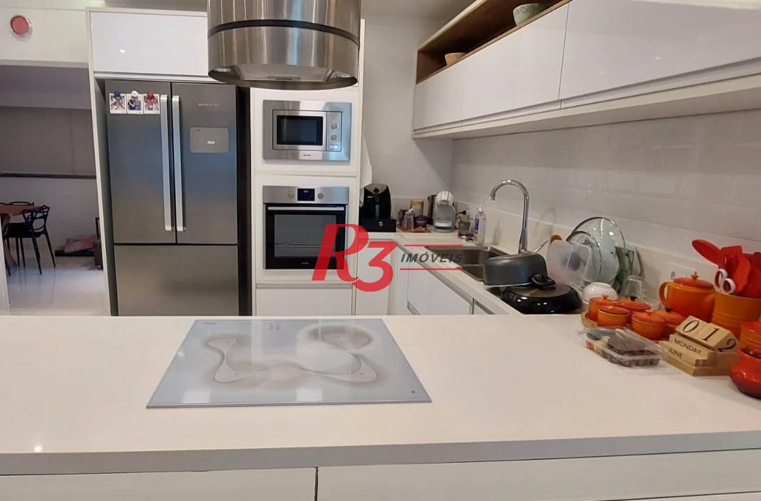 Apartamento Garden com 3 dormitórios à venda, 203 m² por R$ 3.180.000,00 - Gonzaga - Santos/SP
