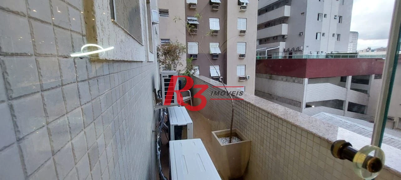Apartamento Garden com 3 dormitórios à venda, 203 m² por R$ 3.180.000,00 - Gonzaga - Santos/SP