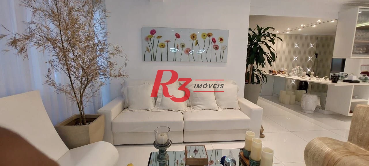 Apartamento Garden com 3 dormitórios à venda, 203 m² por R$ 3.180.000,00 - Gonzaga - Santos/SP