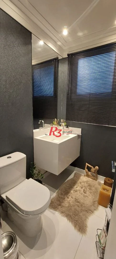 Apartamento Garden com 3 dormitórios à venda, 203 m² por R$ 3.180.000,00 - Gonzaga - Santos/SP